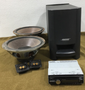 Sony Car Stereo, Bose AcoustMass Module & (2) 12” Speakers