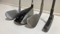 (4) Right-Handed Golf Clubs: 7 Iron, 5/6 Iron, Classic Putter, 1 Driver - 2