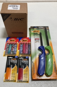 BiC Lighters: (2) EZ Reach, (12) Packs of 4 Classic Fashion, (2) Packs of 2 Multipurpose