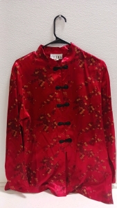 Beautiful Erena Chinese Silk Shirt Large