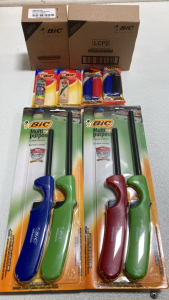 BiC Lighters: (12) Classic Special Edition, (12) Packs of 2 Classic, (4) Packs of 2 Multipurpose