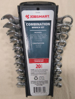 (1) Jobsmart Combination Wrench Set (1) Battery Charger (1 Pair) Wall Bracket & More! - 2