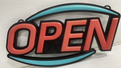 (1) Light up Open Sign