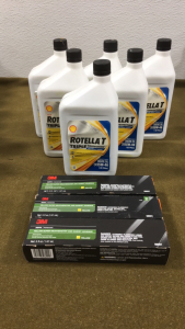 (6) Quarts Shell Rotell T 15W-40 Motor Oil & More