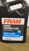 (1) Gallon Car Quest DOT 3 Brake Fluid, (1) Gallon Castrol DextronVI/MertonLV Automatic Transmission Fluid & (1) Gallon Fram Power Steering Fluid - 6