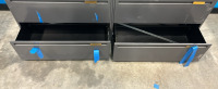 (1) 72 1/2’’ x 18’’ x 28 3/4’’ 4 Drawer Wood Top Filing Cabinet - 3