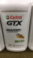 (7) Quarts Castrol GTX SAE 10W-40 Motor Oil - 2