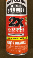 (6) Cans Rust-Oleum Acrylic Enamel, Gloss Orange - 2