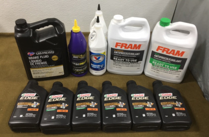 (6) Quarts Castrol Edge SAE 5W-50 Motor Oil & More