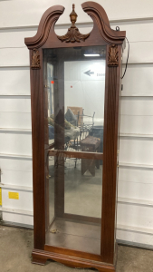 Mirrored Curio Cabinet w/ Light (Missing Shelves)