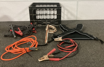 Jumper Cables, Extension Cord, Whip, and Weighted Vest
