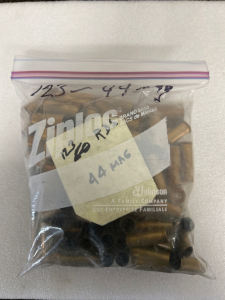 (123) Rnds Of .44 Mag Brass Casings