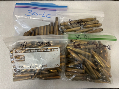 (131) Rnds Of Mixed 30-06 Brass Casings