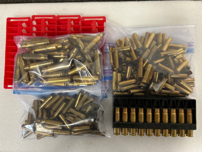 Mixed Brass Casings: 308, .30 Carbine, 32-20 Win, And .35 REM