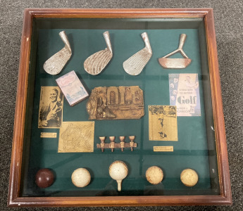 Golf Memorabilia Shadow Box