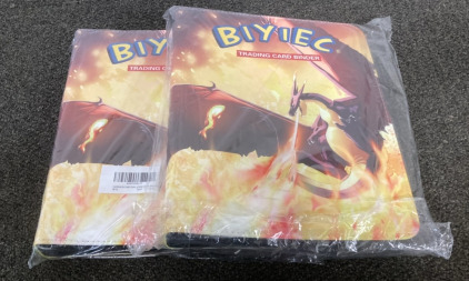 (2) Biyiec Trading Card Binders