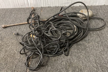 Tire Iron, Shop Light (Works!), and Air Compressor Hose