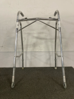 Adjustable Height Walker, Front Wheels, Handle In Great Condition - 2