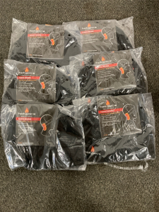 Hotmoks Fleece Beanies, Black, Qty 6, Built In Heat Pack Pocket, 2 Warmers With Each Beanie