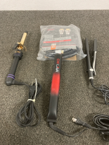 Hot Tools Professional Curling Iron, Chi Lava Hair Straightener, Unnamed Straightener, 24ft HDMI Cable