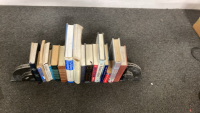 Misc. books and bookshelf book holders. - 5