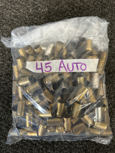 Bag Of Mixed .45 Auto Brass Casings
