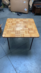 Wooden folding table