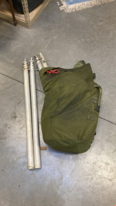 Military backpack tent