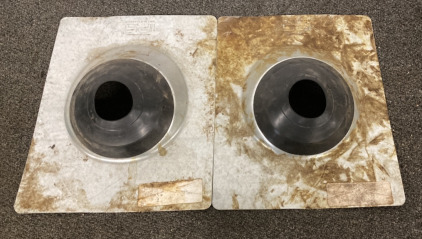 Two Galvanized No Caulk Vent Stack Roof Flashing