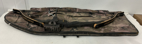 Golden Eagle Falcon Compound Bow W/ Mongoose Sight And Camo Bag