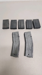 (7) Various Capacity .30 Carbine Magazines Loaded With .30 Carbine Ammunition