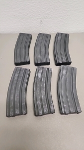 (6) Various Brand Name 5.56 Magazines Partially Loaded With 5.56 Ammunition Cartridges