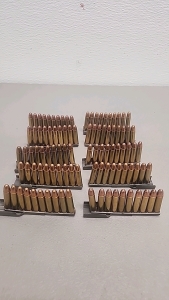 (10) Stripper Clips Of (10) .30 Carbine Ammunition Cartridges