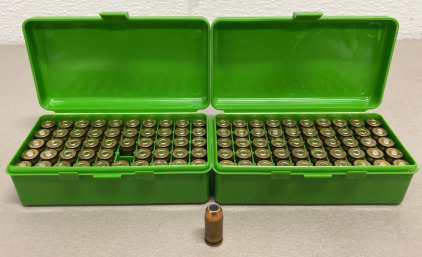 (100) Rounds 45 ACP Ammunition Cartridges, (2) 50 Count Ammunition Boxes