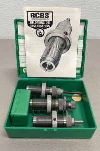 RCBS Precisioneered 9mm Luger 3 Die Reloading Set SWC 20504