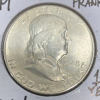 1948-D MS66 Gem Franklin Half Dollar - First Year - 3