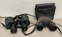 (1) Pair 8x 30 8.5 Degrees Binoculars, (1) Pair Nikon 8 x 21 6.3 Degrees Sprint Binoculars W/ Case