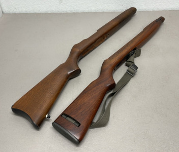 (2) Wood Rifle Stocks