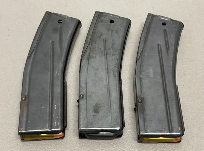 (2) 20 Round Full 30 Carbine Magazines, (1) Empty 30 Carbine Magazine