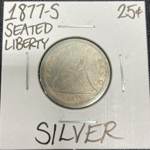 1877-S Seated Liberty Silver Quarter