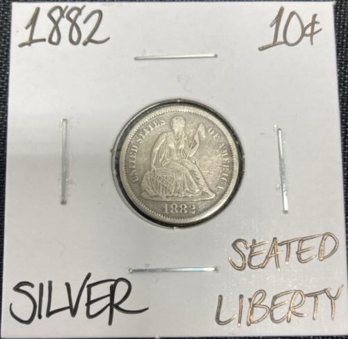 1882 Seated Liberty Silver Dime