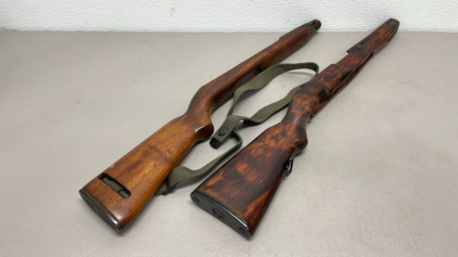 (2) Wood Rifle Stocks