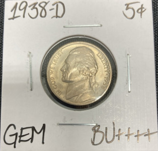 1938-D Gem BU+++ First Year Jefferson Nickel