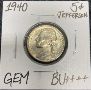 1940 Gem BU++++ Jefferson Nickel