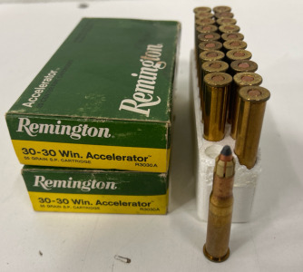 (2) Boxes Of Remington 30-30 Win. Accelerator Ammunition Cartridges