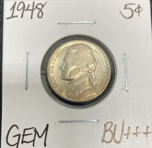 1948 Gem BU+++ Jefferson Nickel