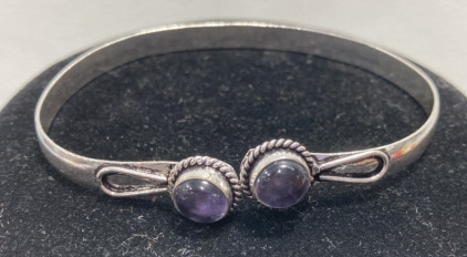 Amethyst Cuff Bracelet