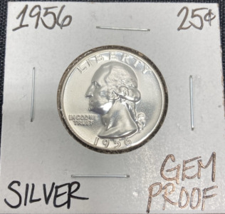 1956 Gem Proof Silver Washington Quarter