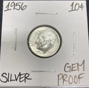 1956 Gem Proof Silver Roosevelt Dime