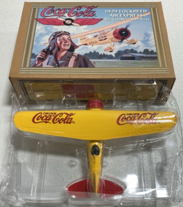 1994 Coca-Cola Die-Cast 1929 Lockheed Air Express Coin Bank in Box